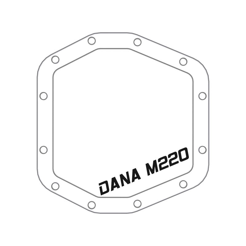 aFe Pro Series Dana M220 Rear Differential Cover Black w/ Machined Fins and Gear Oil (46-71191B)