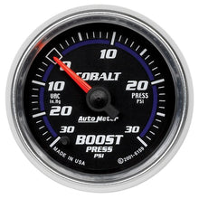 Load image into Gallery viewer, AutoMeter Cobalt 52mm 30 PSI Electronic Boost Gauge (6159)