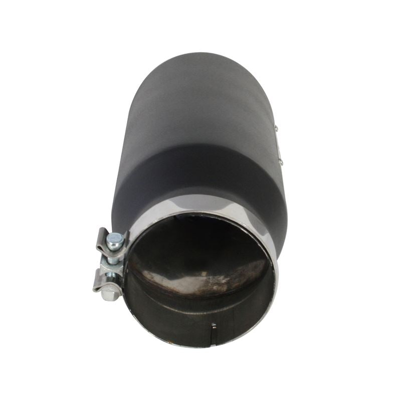 aFe MACH Force-Xp 409 Stainless Steel Clamp-on Exhaust Tip Black Right Side Exit (49T50701-B15)