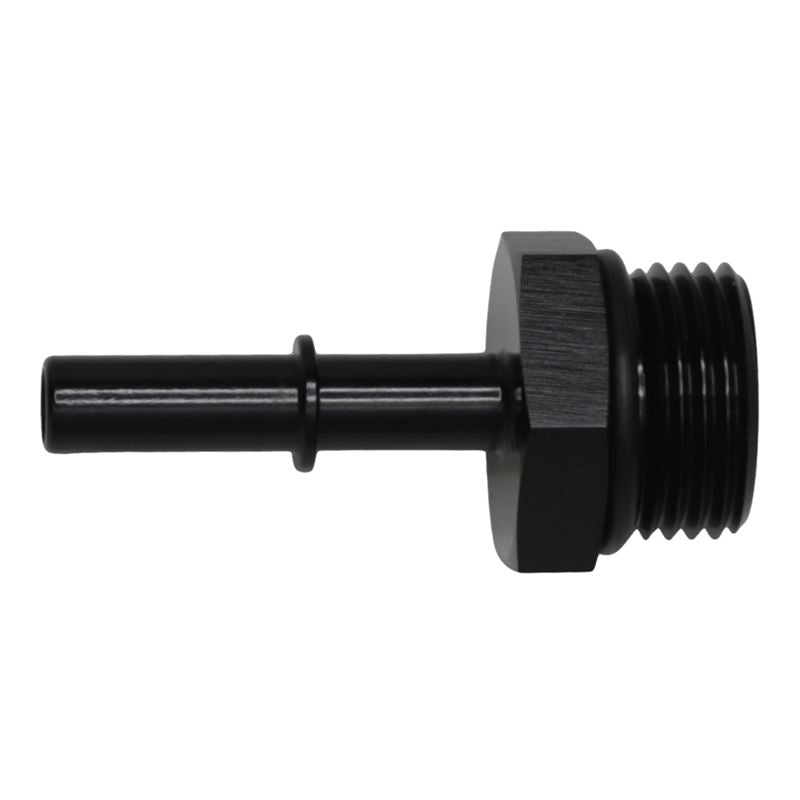 DeatschWerks 10AN ORB Male to 5/16in Male EFI Quick Connect Adapter - Anodized Matte Black(6-02-0124-B)