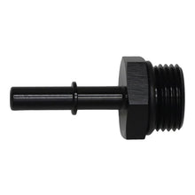 Load image into Gallery viewer, DeatschWerks 10AN ORB Male to 5/16in Male EFI Quick Connect Adapter - Anodized Matte Black(6-02-0124-B)