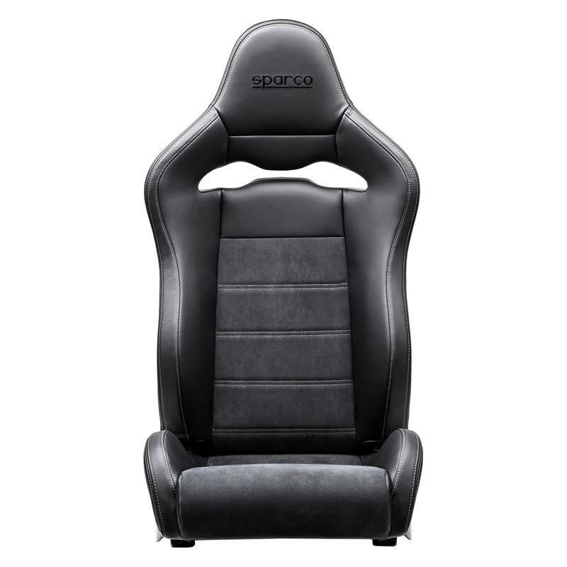 Sparco SPX Special Edition Racing Seats Passenger Side Matte Black with Gray Stitch (00974ZMTNRGRDX)