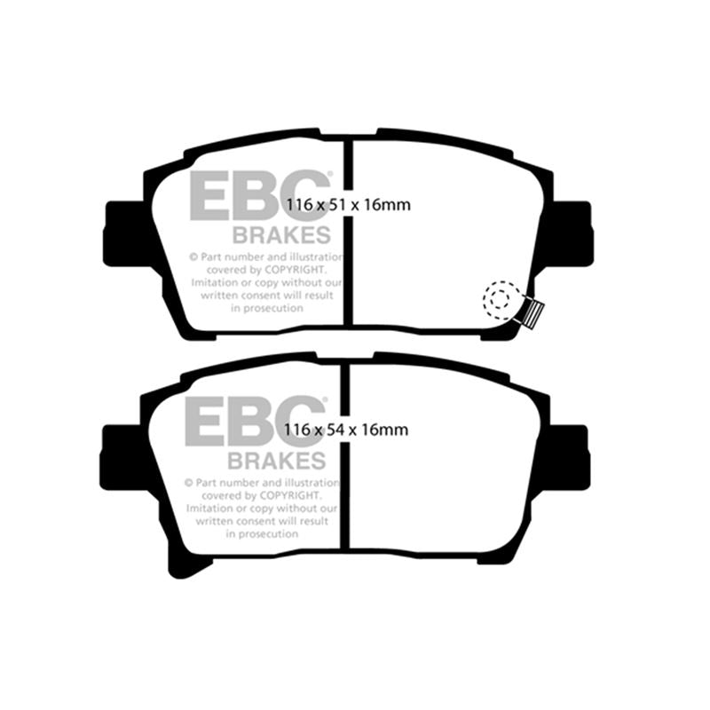 EBC Greenstuff 2000 Series Sport Brake Pads (DP21459)