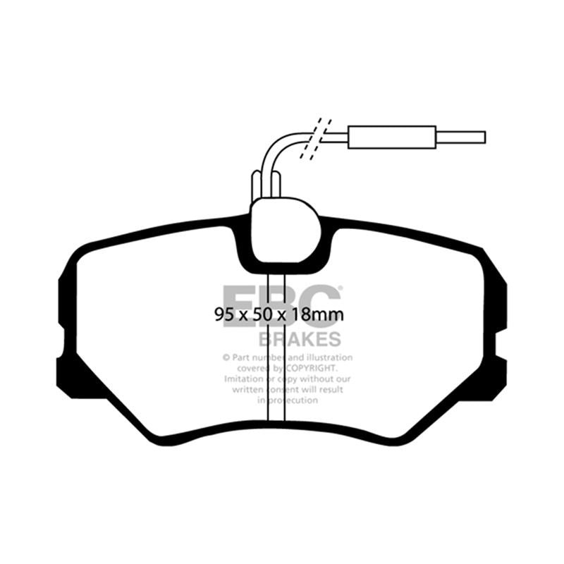 EBC Greenstuff 2000 Series Sport Brake Pads (DP2687)