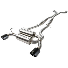 Load image into Gallery viewer, Takeda 2-1/2 IN 304 Stainless Steel Cat-Back Exhaust System w/ Black Tips (49-36103-B)