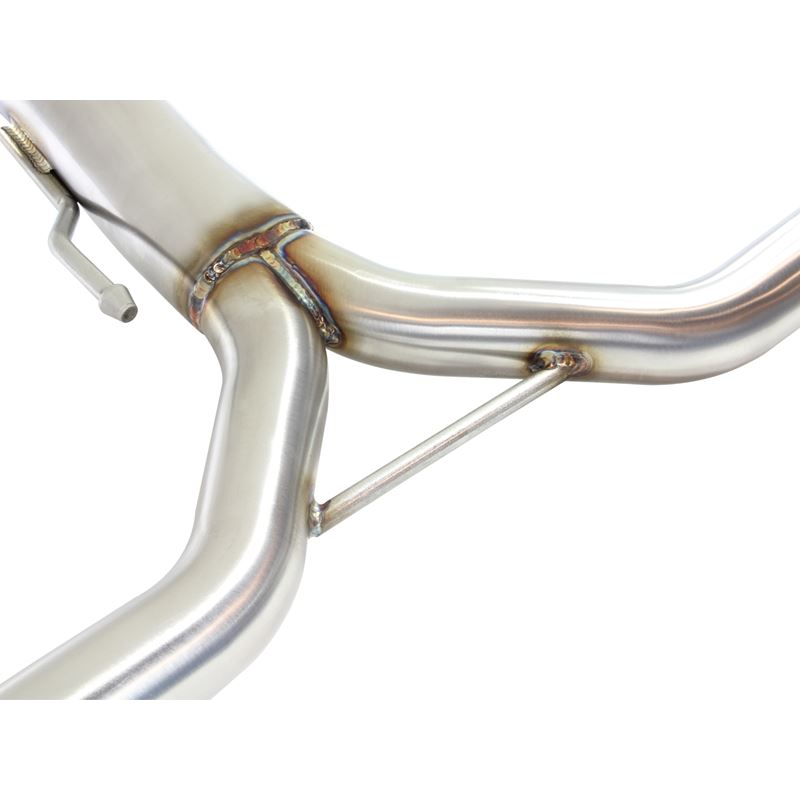 Takeda 2-1/2 IN to 1-3/4 IN 304 Stainless Steel Cat-Back Exhaust w/ Polish Tips (49-36605)