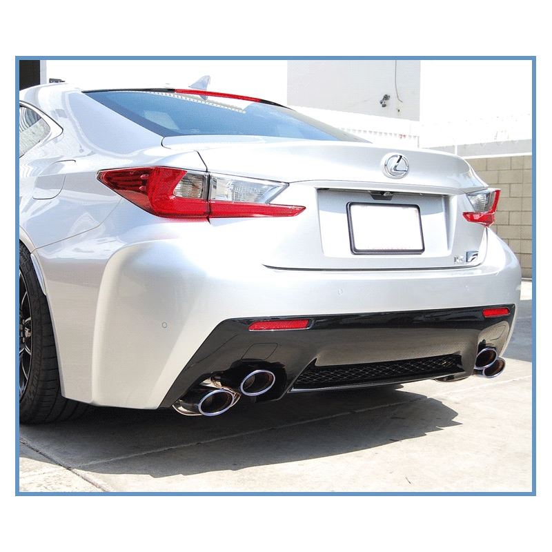 Invidia 14+ Lexus RCF Q300H w/ Rolled Stainless Steel Tips Cat-Back Exhaust (HS14LRF3SH)