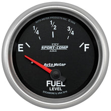 Load image into Gallery viewer, AutoMeter Sport-Comp II 2-5/8in Fuel Level Gauge (7616)