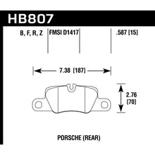 Load image into Gallery viewer, Hawk Performance Performance Ceramic Brake Pads (HB807Z.587)