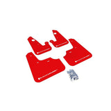 Rally Armor Red Mud Flap/White Logo for 2009-2015 Mitsubishi Lancer (MF8-UR-RD/WH)