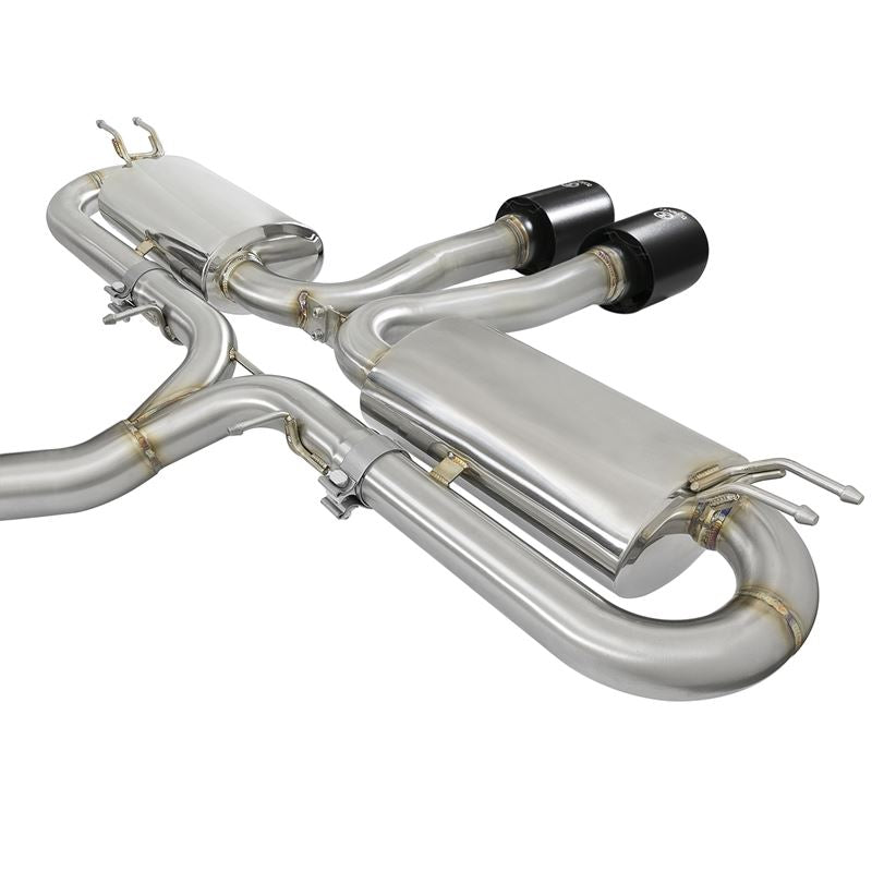 Takeda 3 IN 304 Stainless Steel Cat-Back Exhaust System w/ Black Tips (49-36621-B)