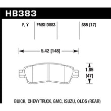 Load image into Gallery viewer, Hawk Performance LTS Brake Pads (HB383Y.685)