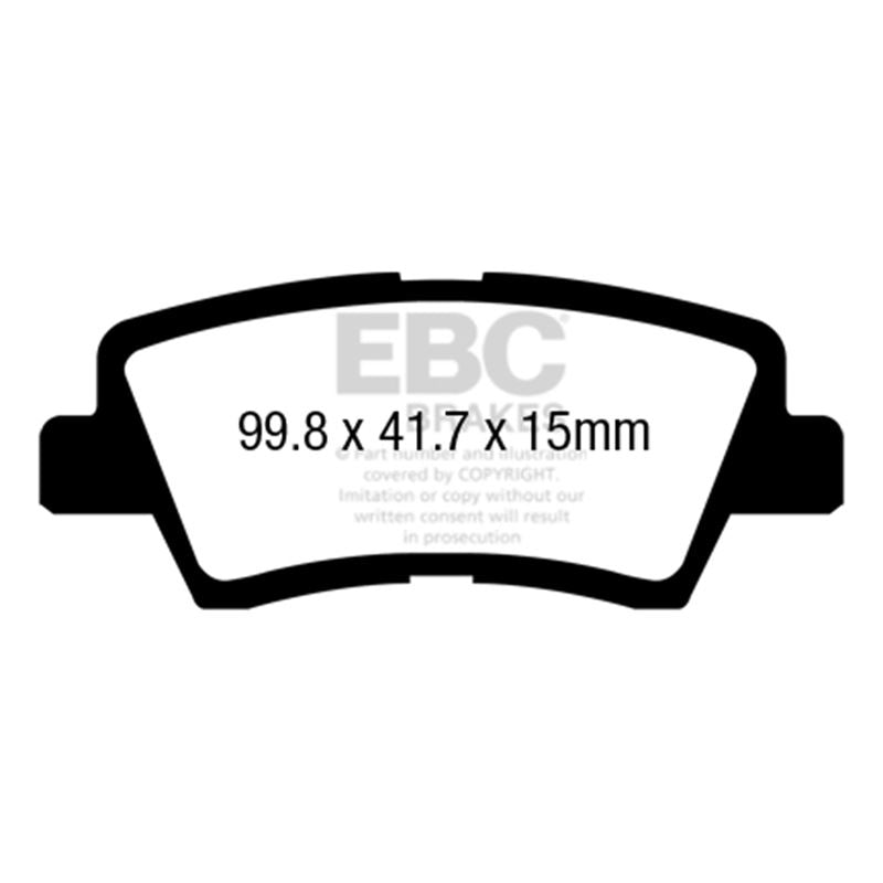 EBC Yellowstuff Street And Track Brake Pads (DP41865R)