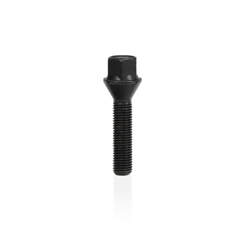 Eibach Springs Wheel Bolt M12 x 1.5 x 43mm x 17mm Hex Taper-Seat Black Finish (S1-1-12-50-43-17-B)