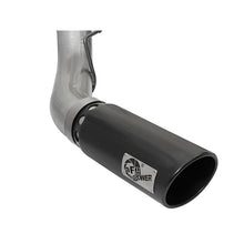 Load image into Gallery viewer, aFe Large Bore-HD 5 IN 409 Stainless Steel DPF-Back Exhaust System w/Black Tip (49-43090-B)