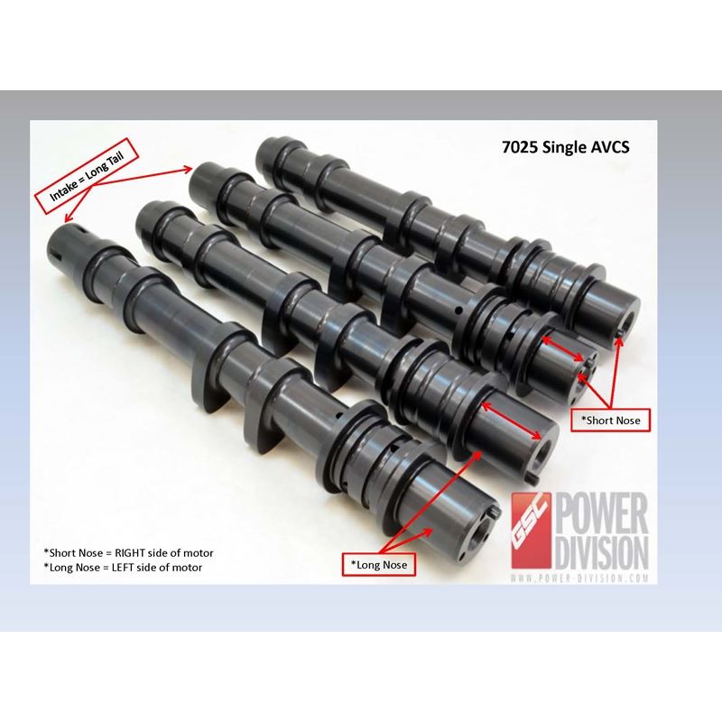 GSC Power-Division Billet S1 Camshaft set for Subaru EJ255/7 with Intake AVCS (gsc7025S2)