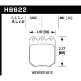 Hawk Performance Motorsports Brake Pads (HB622E.490)