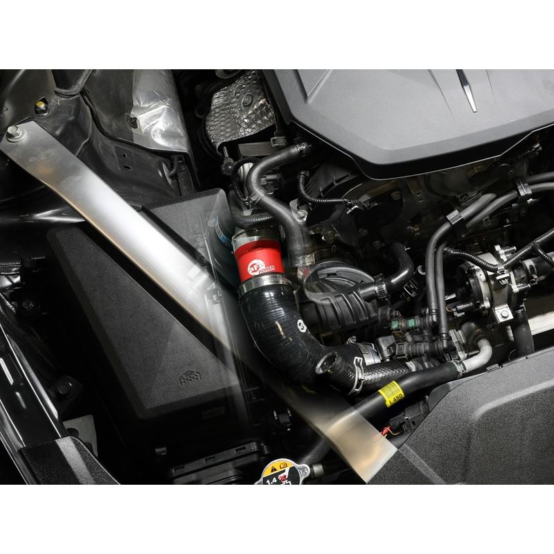 aFe BladeRunner 22-23 Kia Stinger L4-2.5L (t) Aluminum Hot and Cold Charge Pipe Kit - Red (46-20694-R)