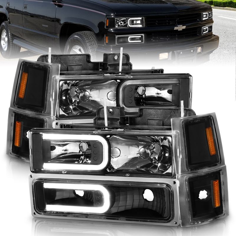 ANZO USA Crystal Headlight Set for 1992-1994 Chevrolet Blazer (111528)