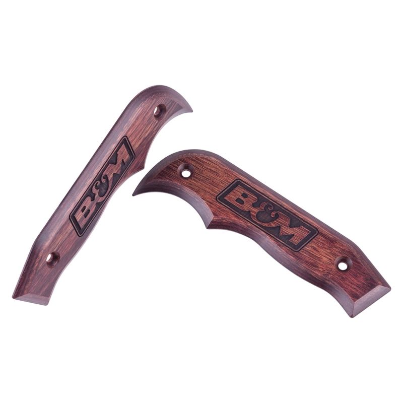 B&M Racing Shifter Accessory; Rosewood Magnum Grip Side Plates (81086)