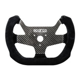 Sparco F10C Carbon Racing Steering Wheel, Black Suede (015PC270SSN)