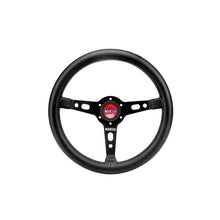 Load image into Gallery viewer, Sparco Targa 350 Racing Steering Wheel, Black Leather (015TARGA350PLNR)