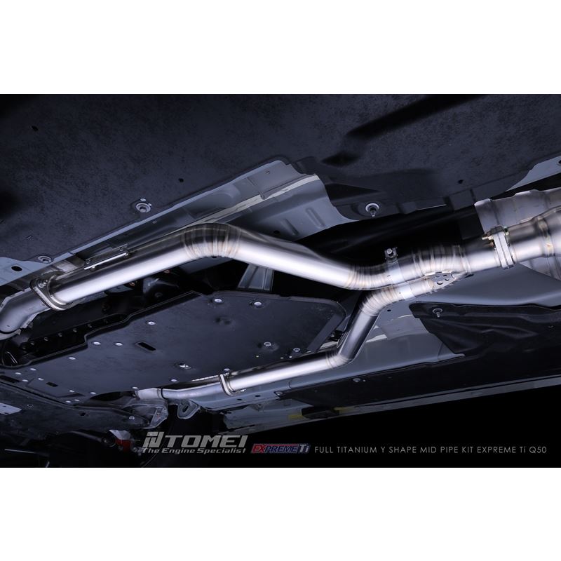 Tomei Full Titanium Y Shape Mid Pipe Kit Expreme Ti for 2016-2021 Infiniti Q50(TB6110-NS21A)