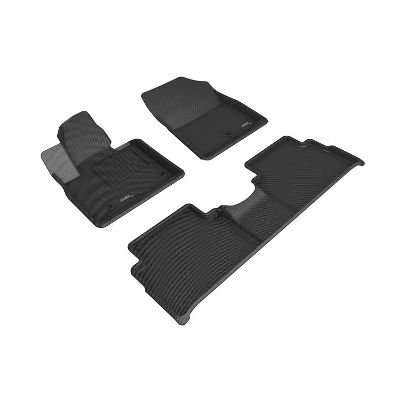 3D Maxpider KAGU Floor Mat, BLACK, 1ST ROW/2ND ROW (L1HY11201509)