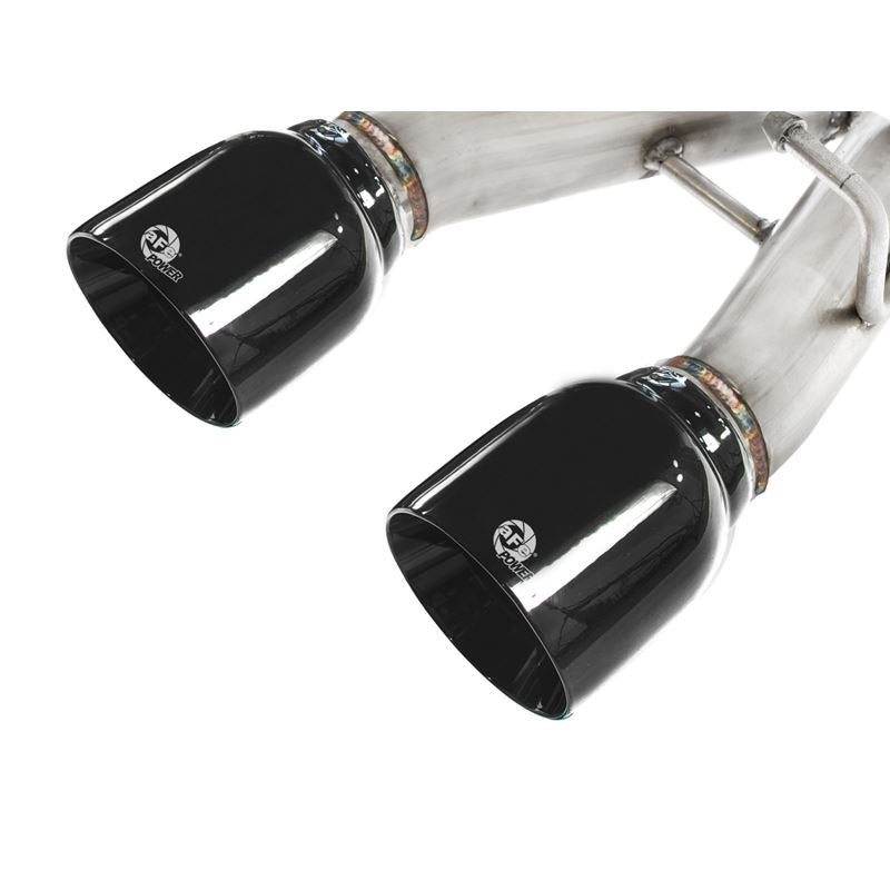 aFe MACH Force-Xp 2-1/2 in 304 Stainless Steel Cat-Back Exhaust w/Black Tip (49-36408-B)