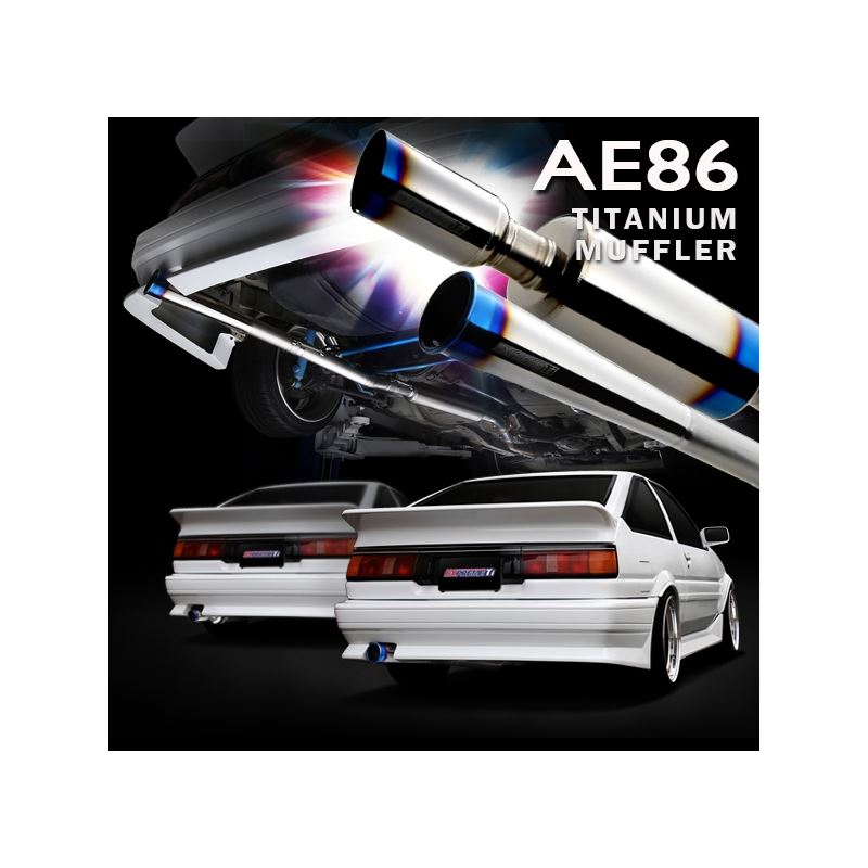 FULL TITANIUM MUFFLER KIT EXPREME Ti AE86 TYPE-S (TB6090-TY01B)