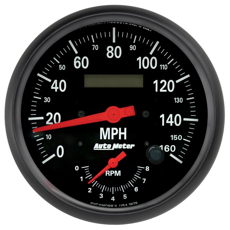 AutoMeter 5" TACH/SPEEDO COMBO 8,000 RPM/160 MPH (2678)