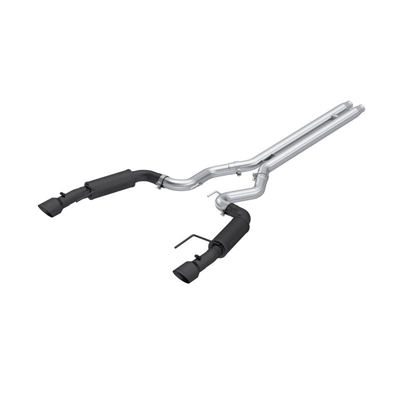 MBRP Exhaust 3in. Cat Back Dual Split Rear Race Version 4.5in. tips Black Coated (S7253BLK)