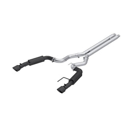 MBRP Exhaust 3in. Cat Back Dual Split Rear Race Version 4.5in. tips Black Coated (S7253BLK)