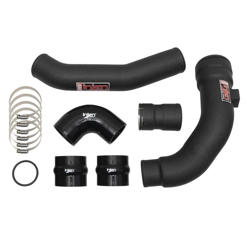 Injen SES Wrinkle Black Intercooler Pipes for 17-22 Ford Super Duty (SES9004ICPWB)