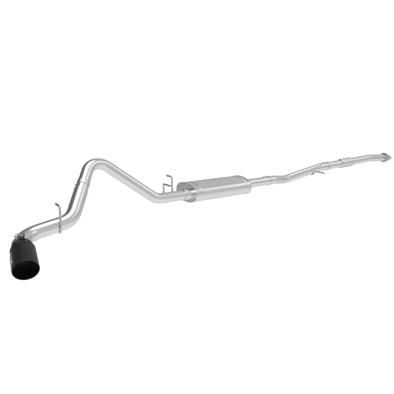 aFe Apollo GT Series 3 IN 409 Stainless Steel Cat-Back Exhaust System w/ Black Tip (49-44108-B)