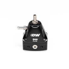 Load image into Gallery viewer, Deatschwerks DWR1000iL in-line adjustable fuel pressure regulator, universal fitment - black (6-1001-FRB)