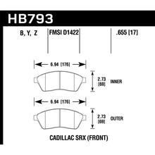 Load image into Gallery viewer, Hawk Performance Performance Ceramic Brake Pads (HB793Z.655)