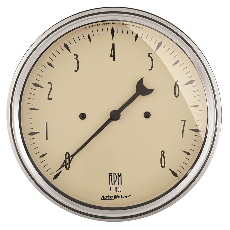 AutoMeter 5in Antique Beige In-Dash 8K RPM Tachometer Gauge (1899)