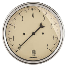 Load image into Gallery viewer, AutoMeter 5in Antique Beige In-Dash 8K RPM Tachometer Gauge (1899)