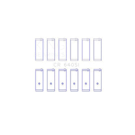 King Engine Bearings Connecting Rod Bearing Set for 1965-1972 Ford Galaxie 500 (CR 640SI 020)