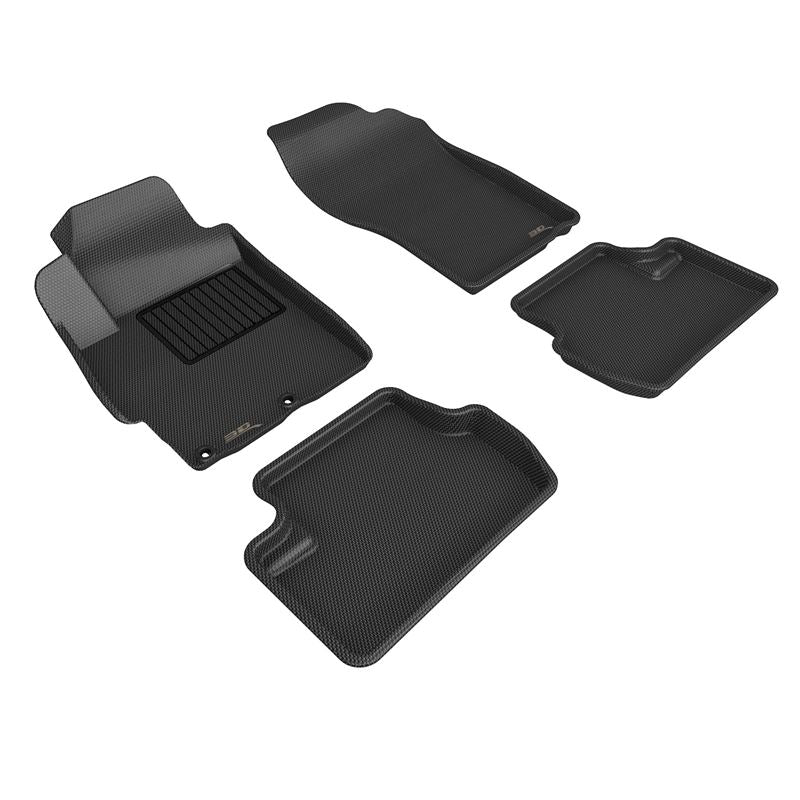 3D Maxpider 08-15 Mitsubishi Lancer Evo X Kagu 1st 2nd Row - Floor Mat Set (Black) (L1MT00801509)