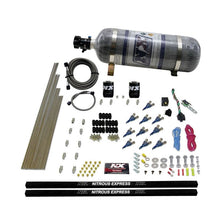 Load image into Gallery viewer, Nitrous Express 10 Cyl Piranha Nozzle Direct Port Nitrous Kit (250-500HP) w/Composite Bottle (81000EFI-12)