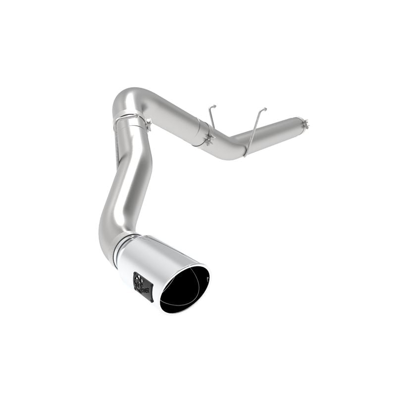 aFe ATLAS 5 IN Aluminized Steel DPF-Back Exhaust System w/Polished Tip (49-02075-P)