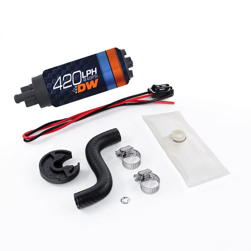 Deatschwerks DW420 Series 420lph In-Tank Fuel Pump w/ Install Kit For 85-97 Ford Mustang (9-421-1014)