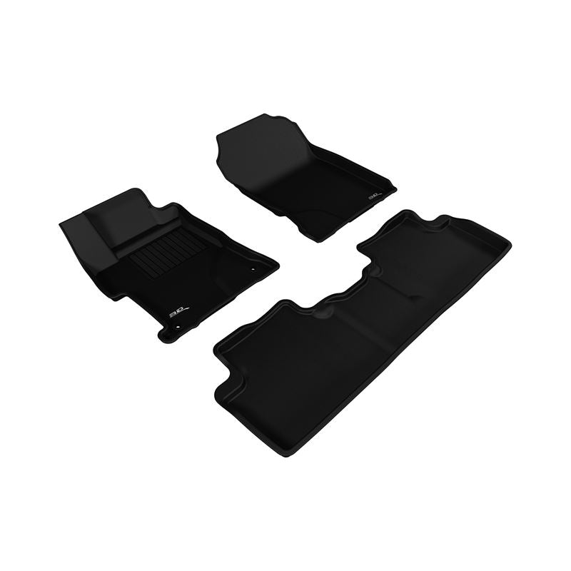 3D Maxpider KAGU Floor Mat, BLACK, 1ST ROW/2ND ROW (L1HD06301509)