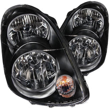 Load image into Gallery viewer, ANZO USA 2003-2004 Infiniti G35 Crystal Headlights Black (121172)