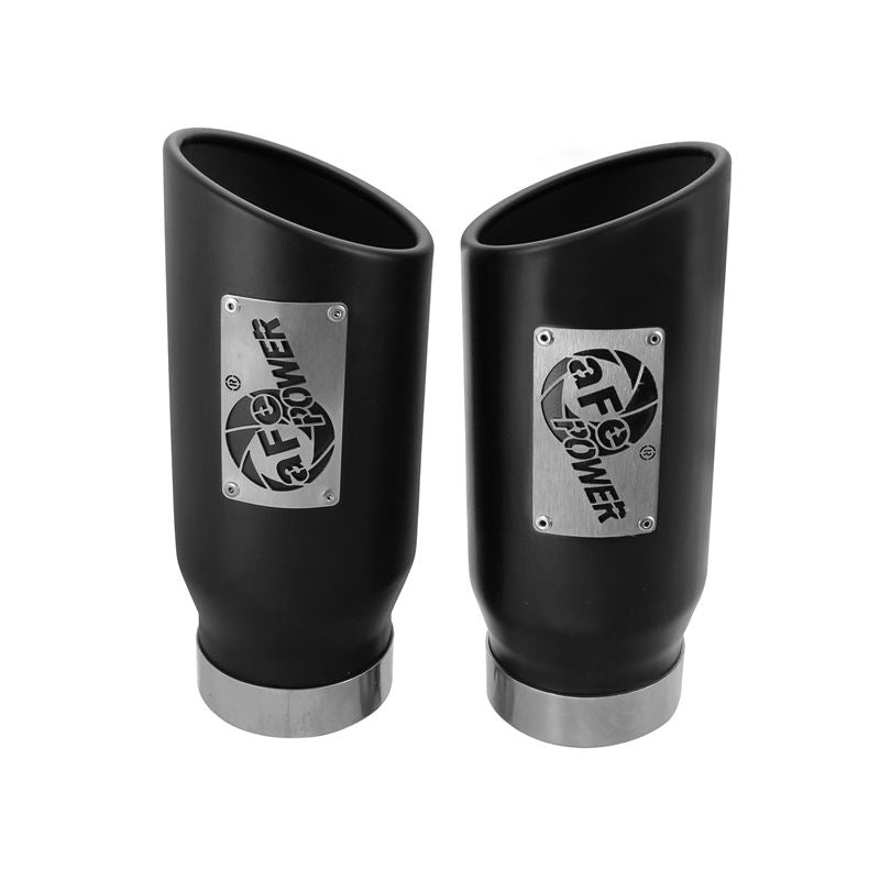 aFe MACH Force-Xp 409 Stainless Steel Clamp-on Exhaust Tip Black (49T40506-B12)