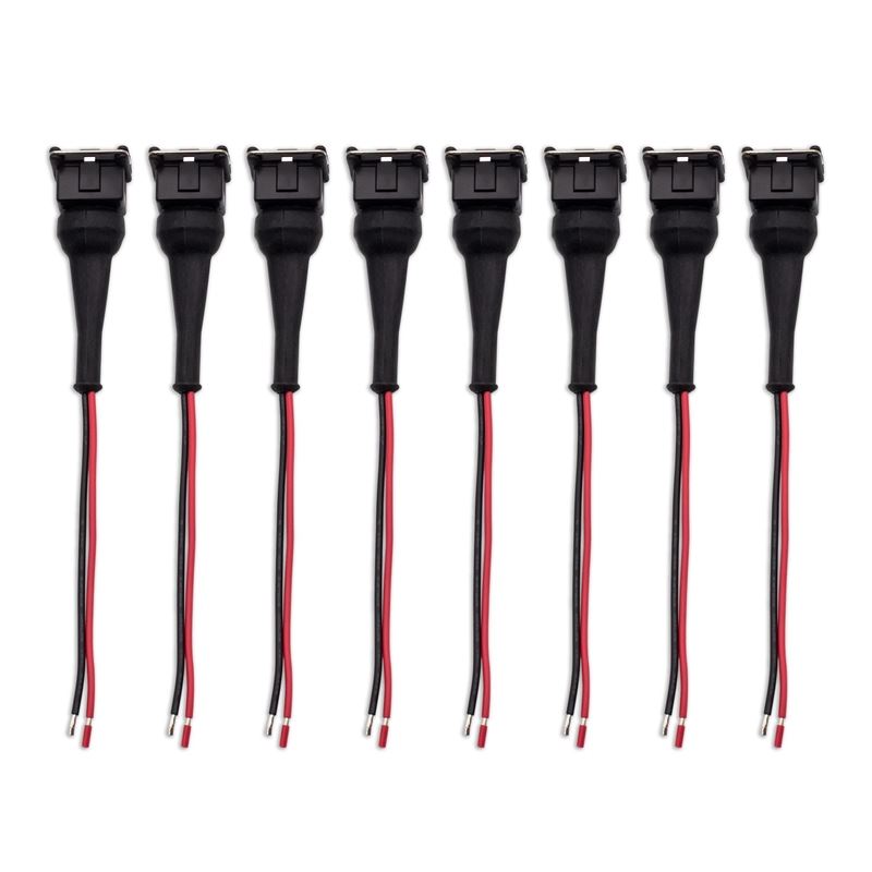 Blox Racing Injector Pigtail, Denso Female - Set of 8 (BXFU-00604-DE-8)