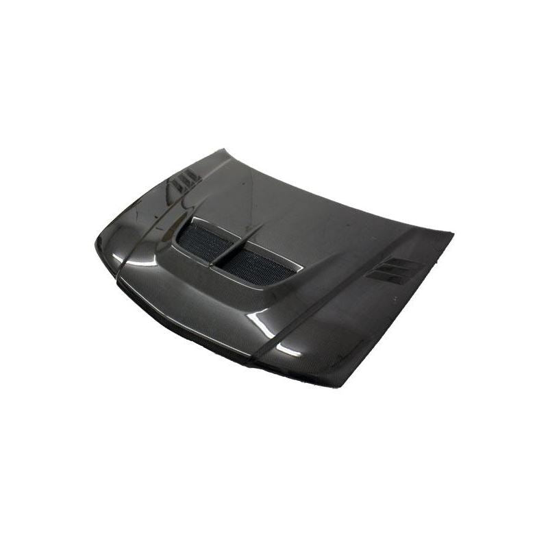 VIS Racing Cyber Style Black Carbon Fiber Hood (97MTMIR4DJCY-010C)