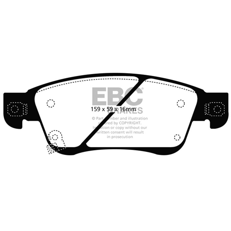 EBC Yellowstuff Street And Track Brake Pads (DP41807R)